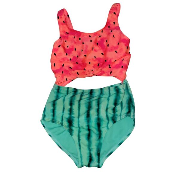 Cat & Jack Watermelon One Piece Swimsuit - Picture 1 of 5